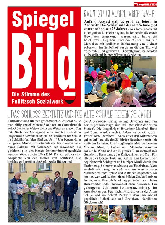 Titelseite Magazin Spiegelblid 2025-02